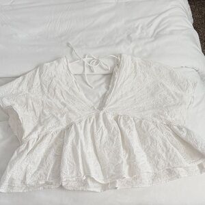 Altar'd State Cream Lace Blouse